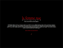 Tablet Screenshot of lafemmenue.com